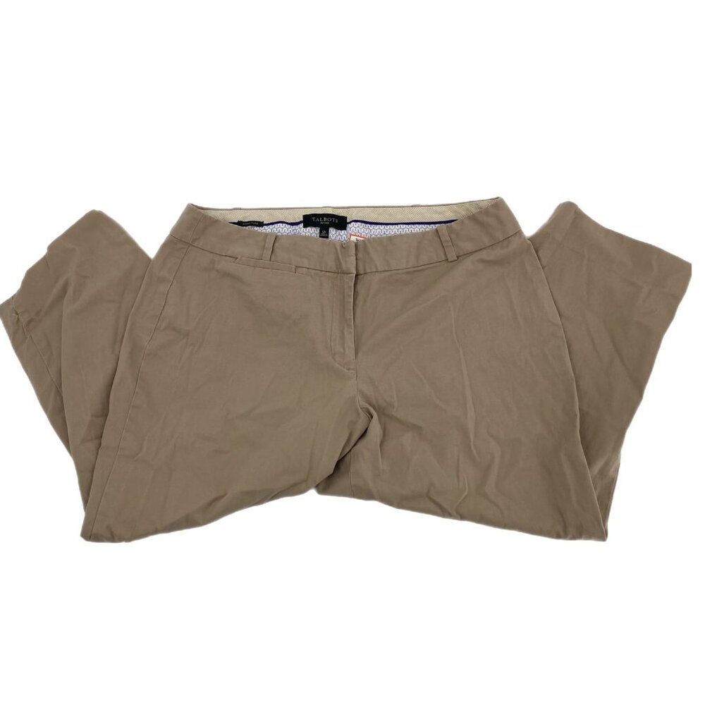 Talbots Tan High-Rise Straight Athletic Pants | Men's OS